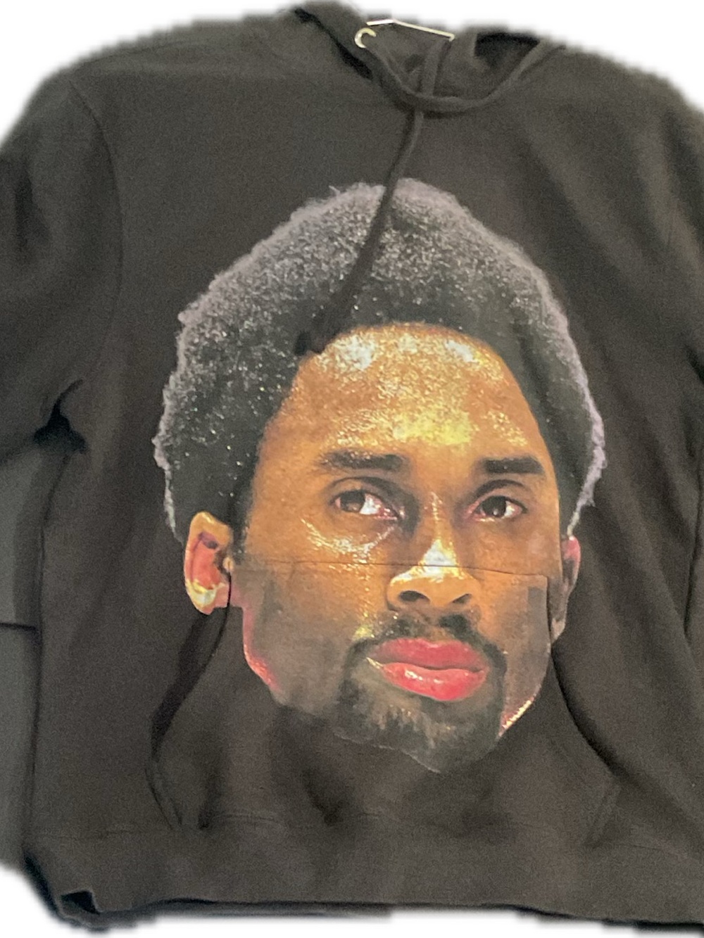 Kobe Bryant Black Graphic Pullover Hoodie with Large Portrait Print
